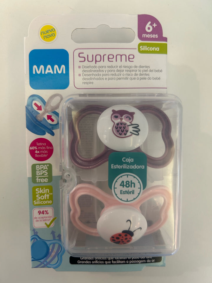 MAM CHUPETES SUPREME 6M+ DUPLO