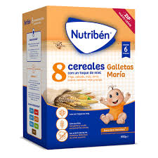 NUTRIBEN 8 CEREALES Y MIEL GALLETAS MARIA 600 GR.