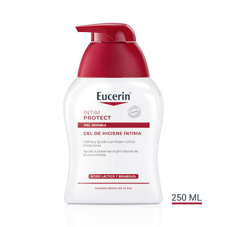 Eucerin Higiene Íntima es una loción limpiadora extra suave para la membrana mucosa del área íntima, fácilmente irritable