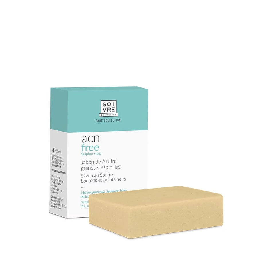 

Jabón dermatológico de acción purificante y reguladora, especialmente indicado para pieles grasas o con tendencia acnéica. Formulado con azufre, actúa como regulador de las glándulas sebáceas y normalizador de la función cutánea, ayudando a equilibrar la producción de sebo y mejorar el aspecto de la piel.