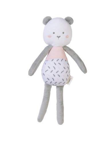 MUÑECO "PATUDO" ROSA Y GRIS SARO