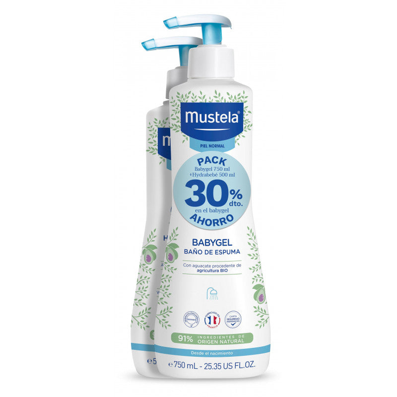 MUSTELA PACK GEL+HYDRA BEBE 500 ML 30% DTO