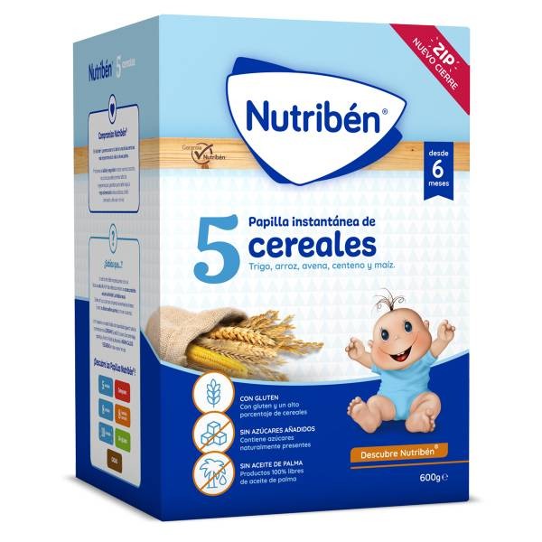 NUTRIBEN 5 CEREALES 600 GR.