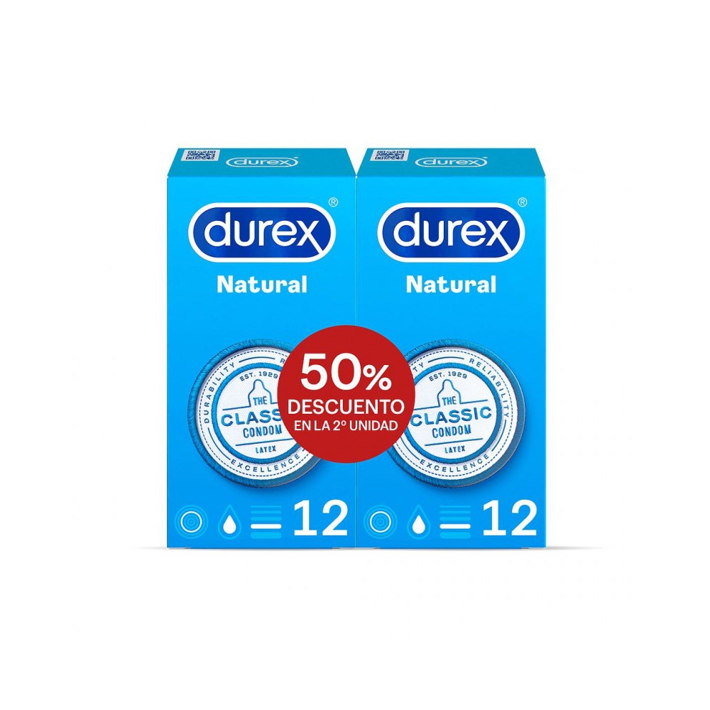 DUREX PRESERVATIVO NATURAL PLUS 12+12 UND