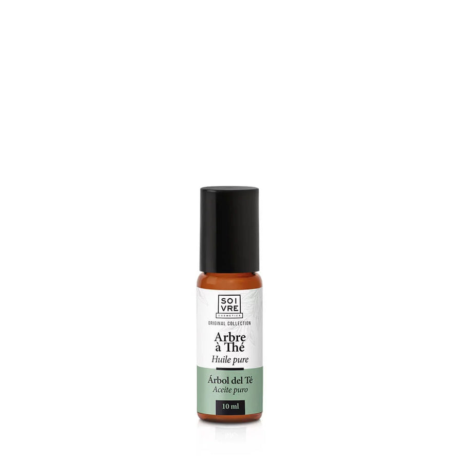 Aceite 100% puro de Árbol del Té, conocido por sus&nbsp;propiedades cicatrizantes, balsámicas y antisépticas, ideal para el cuidado natural de la piel, el cabello y las uñas.