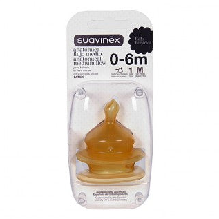 SUAVINEX TETINA CAUCHO ANATOMICA 0-6M