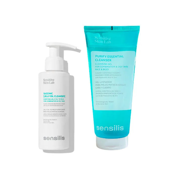 SENSILIS PACK PURIFY+SUCCINIC DOBLE LIMPIEZA EN PIEL MIXTA-GRASA