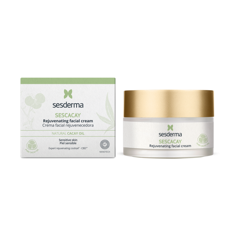 La crema facial rejuvenecedora Sescacay de Sesderma está especialmente formulada para pieles sensibles