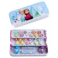 ESTUCHE DE MAQUILLAJE METALICO TRIPLE FROZEN