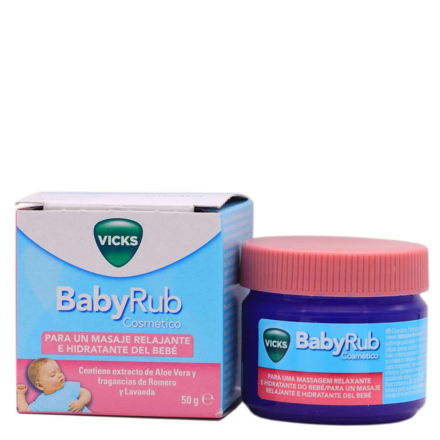 BABYRUB VICKS 50 GR. MASAJE RELAJANTE E HIDRATANTE DEL BEBÉ 