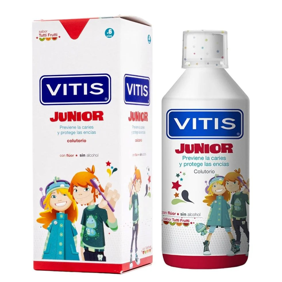 VITIS COLUTORIO JUNIOR SABOR TUTTI FRUTTI 500 ML.