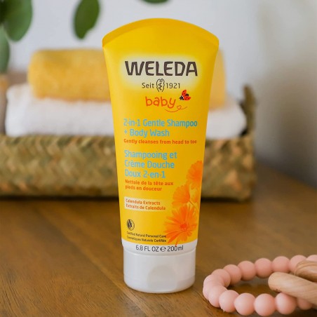 WELEDA BEBE GEL CHAMPU 1 EN 1 CALENDULA 200 ML.