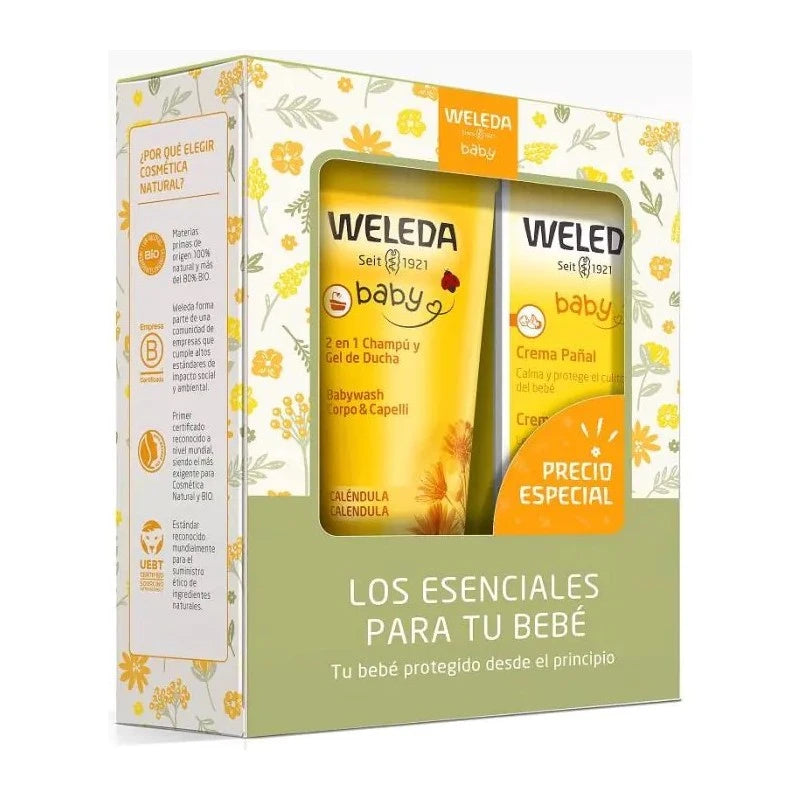 WELEDA BEBE PACK CREMA PAÑAL+ GEL CHAMPU