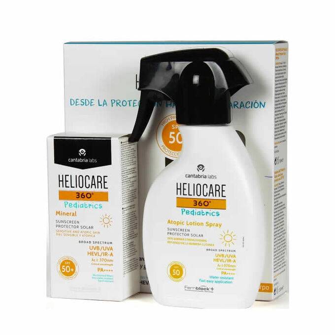 HELIOCARE PACK PEDIATRICS 360º (MINERAL FACIAL + ATOPIC LOTION SPRAY) -20%